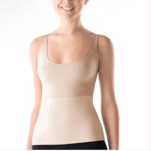 NWT SPANX Hide & Sleek All Around Body Smoothing Camisole Tank Tan 3X